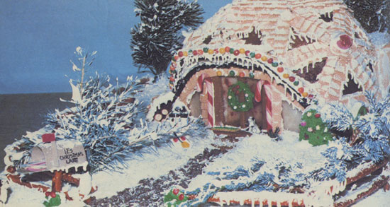 This modern, magnificent gingerbread structure could bring fairy-tale magic into any holiday home!